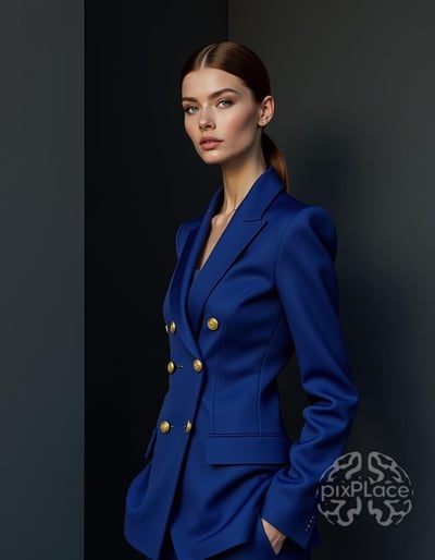Luxury Cobalt Blue Suit