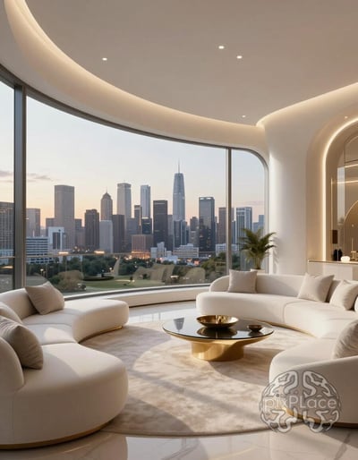 Luxury Futuristic Living Room