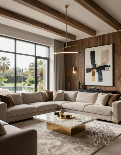 Luxury Living Room with Modern Elegance
