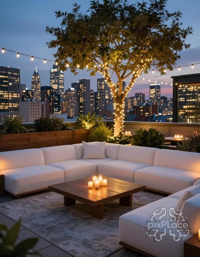 Rooftop Lounge Oasis
