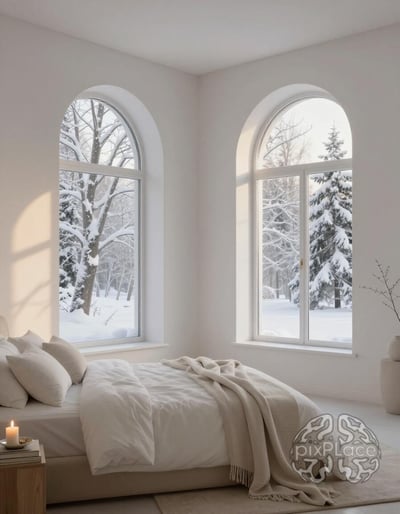 Serene Winter Bedroom Oasis