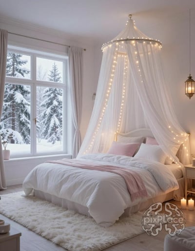 Serene Winter Bedroom Retreat