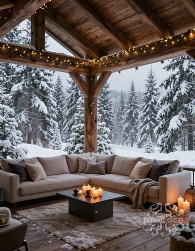 Snowy Outdoor Oasis