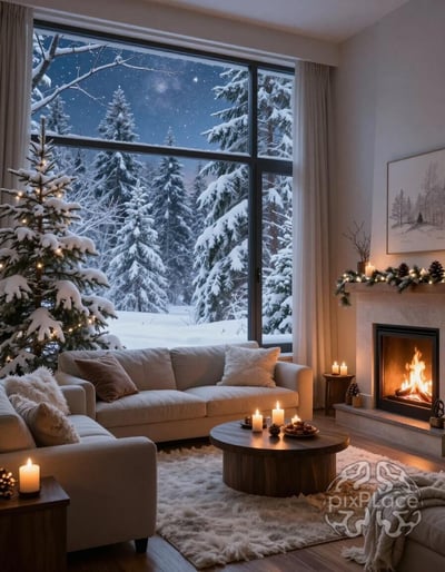Winter Serenity Indoor Oasis