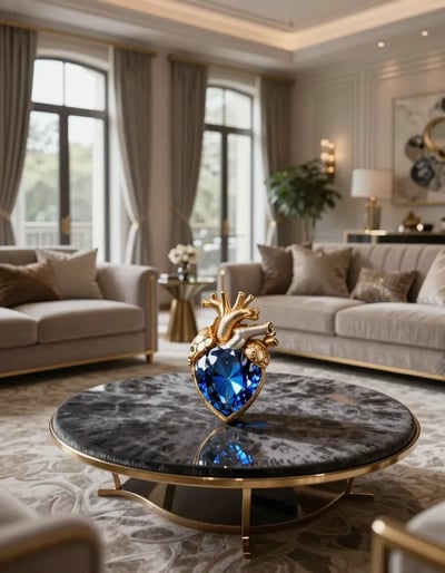 Anatomical Heart Luxury Living Room