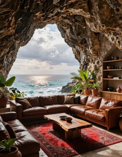 Cliffside Oceanfront Living Room