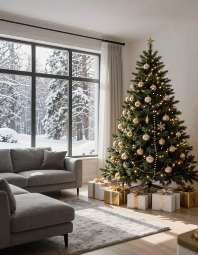 Cozy Christmas Living Room