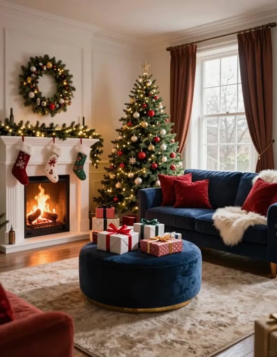 Cozy Christmas Living Room