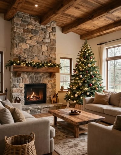 Cozy Christmas Living Room