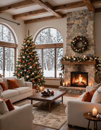 Cozy Christmas Living Room