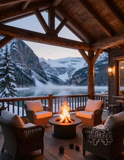 Cozy Mountain Cabin Porch
