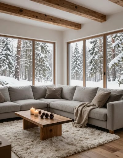 Cozy Winter Living Room