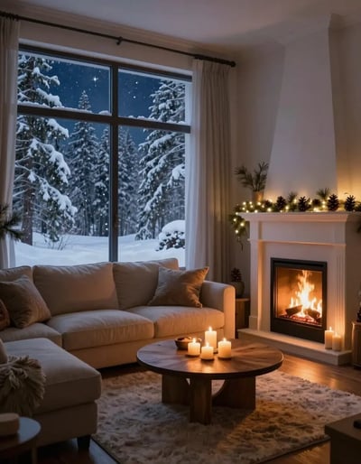 Cozy Winter Living Room