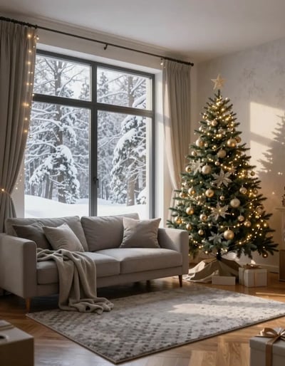 Cozy Winter Living Room