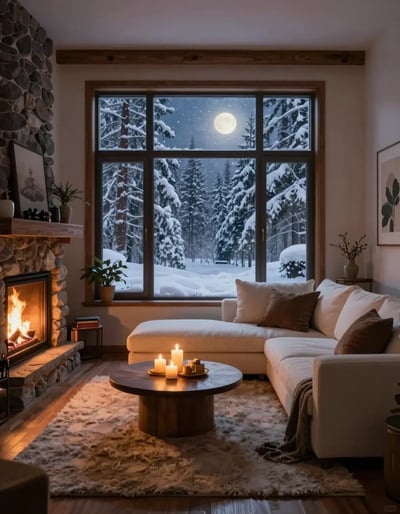 Cozy Winter Living Room