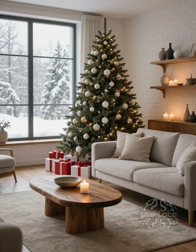 Cozy Winter Living Room