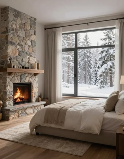 Cozy Winter Retreat Bedroom