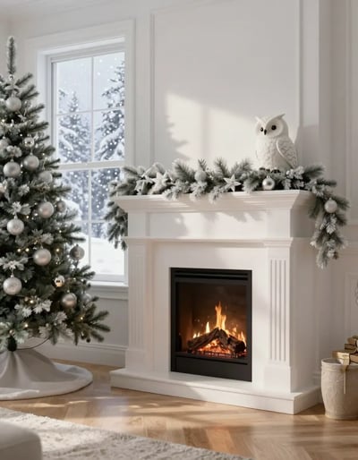Cozy Winter Wonderland Living Room