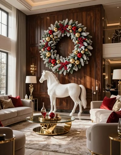 Elegant Christmas Living Room