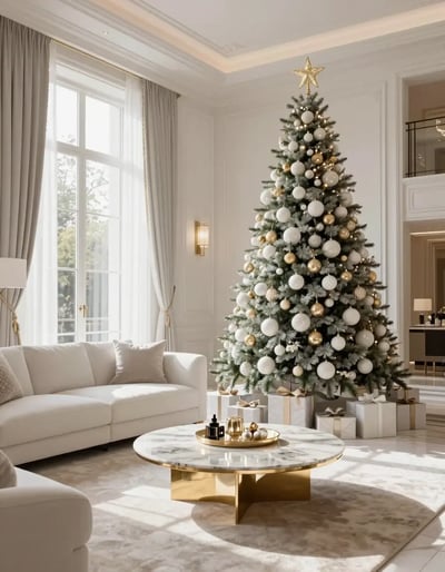 Luxurious Christmas Living Room