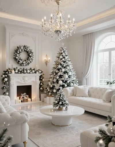 Luxurious Christmas Living Room