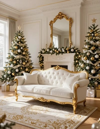 Luxurious Christmas Living Room