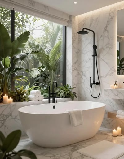 Luxurious Spa Bathroom Retreat