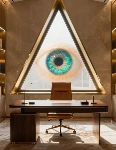 Luxurious Study Room with Symbolic Window