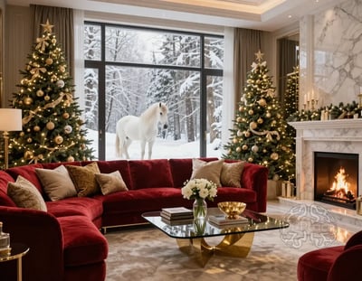 Luxury Christmas Living Room