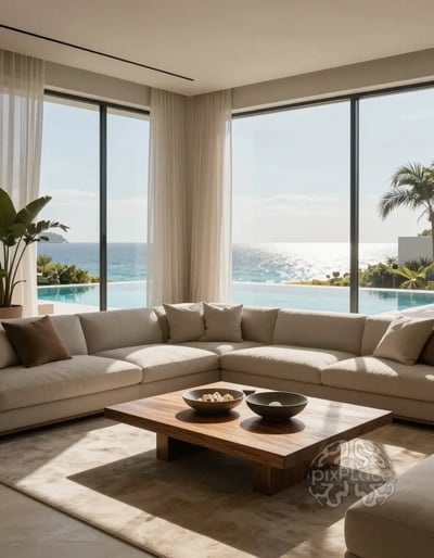 Luxury Coastal Living Room