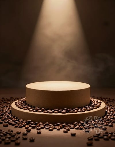 Luxury Coffee Podium Mockup