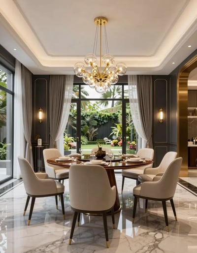 Luxury Dining Room with Modern Elegance