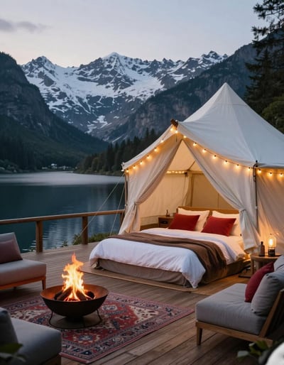 Luxury Glamping by the Lake