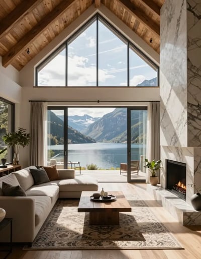 Luxury Mountain Retreat Living Room