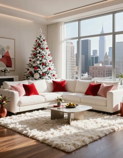 Modern Christmas Living Room