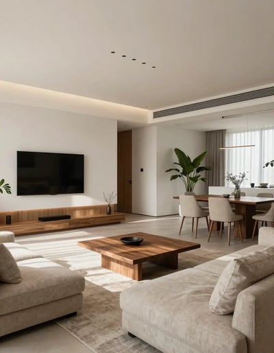 Modern Minimalist Living Space