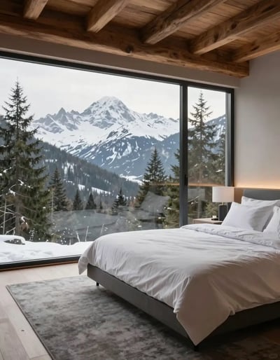 Serene Mountain Retreat Bedroom