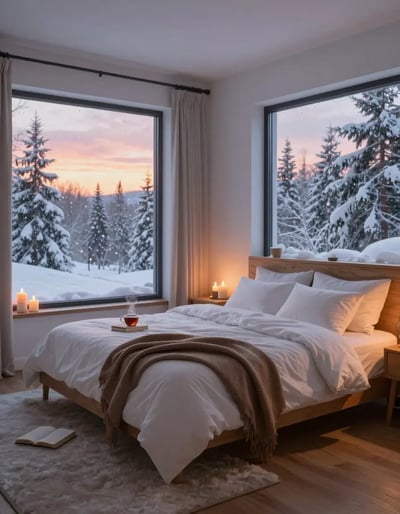 Serene Winter Bedroom Oasis