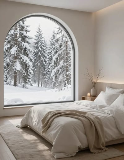 Serene Winter Bedroom Oasis