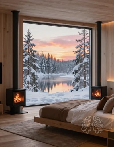 Serene Winter Bedroom Retreat