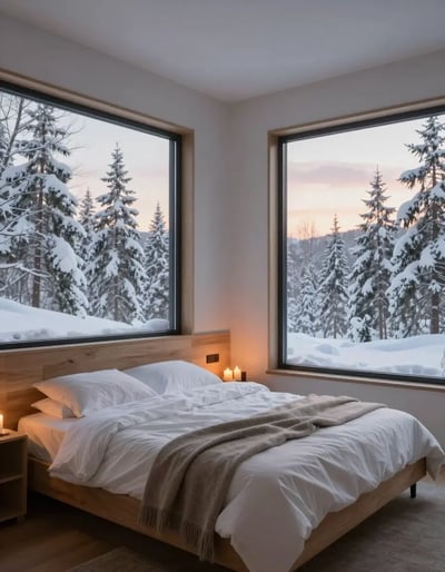 Serene Winter Bedroom Retreat