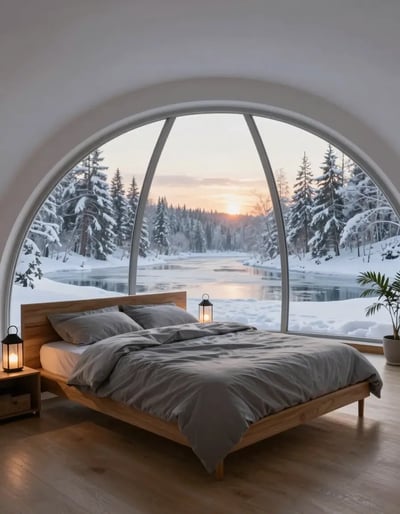 Serene Winter Bedroom Retreat