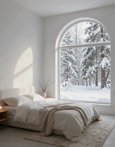 Serene Winter Bedroom Retreat
