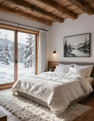 Serene Winter Bedroom Retreat