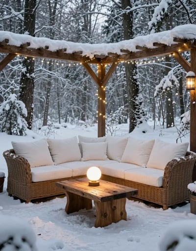 Snowy Forest Oasis