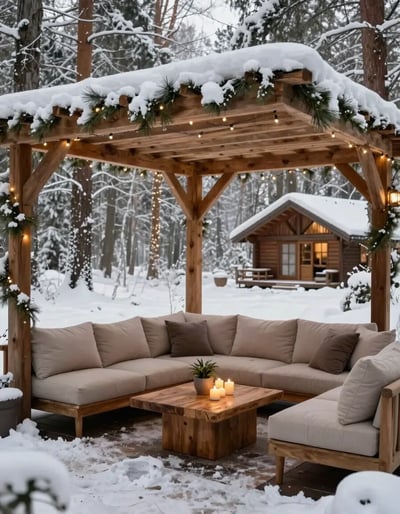 Snowy Outdoor Oasis