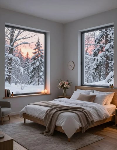 Snowy Serenity Bedroom