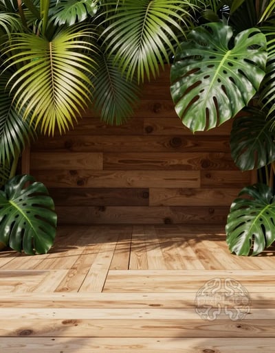 Tropical Oasis Luxury Fashion Mockup