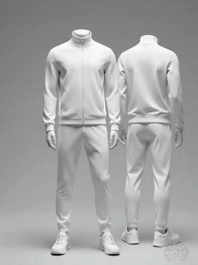 White Tracksuit on Male Mannequin