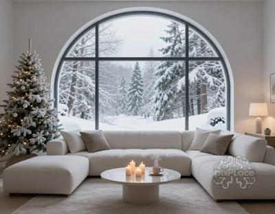 Winter Serenity Living Room